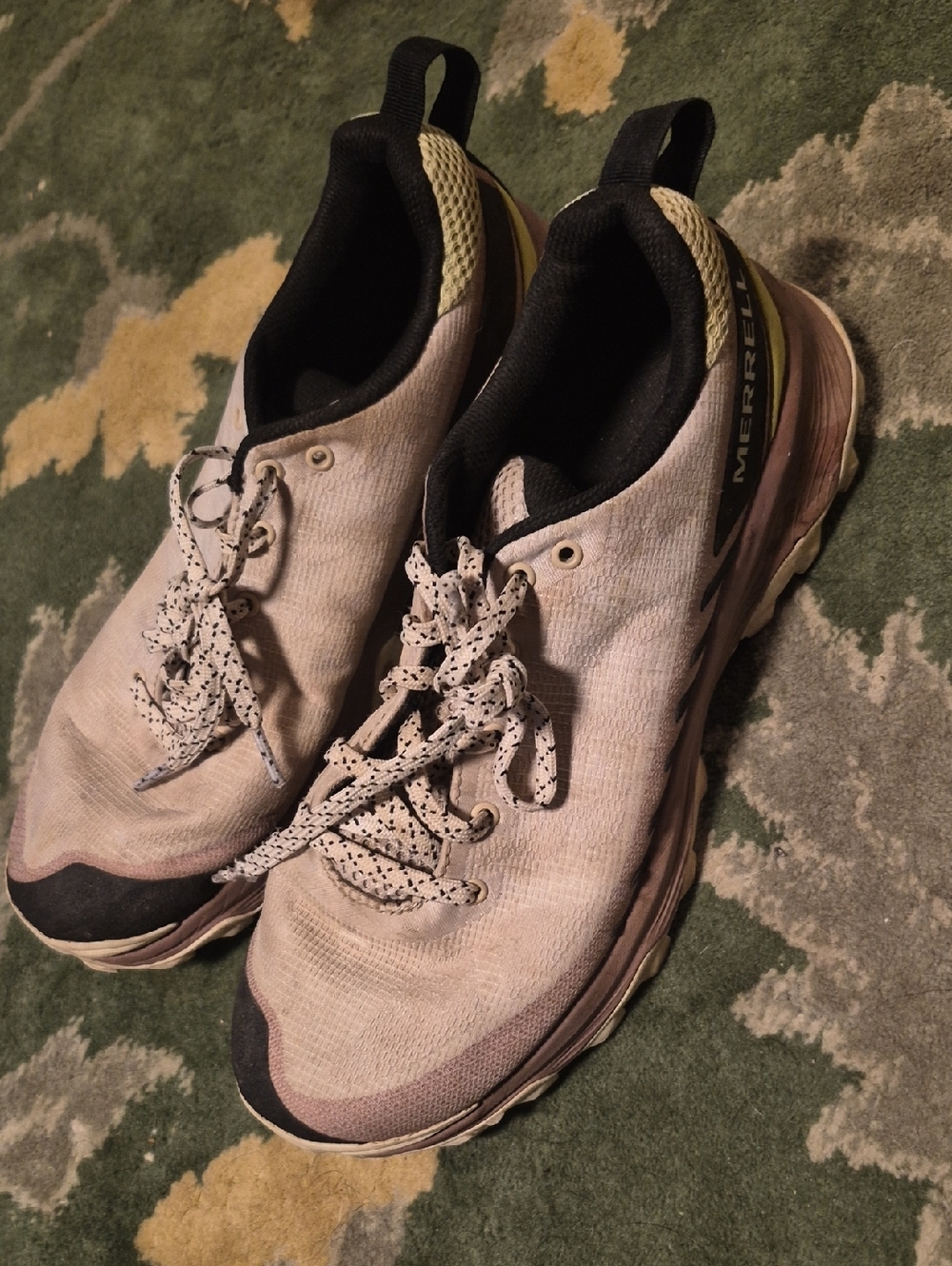 Merrell Women's Pale Pink and Black Trail Sneakers